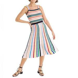 J. Crew Rainbow Sweater Skirt and Top